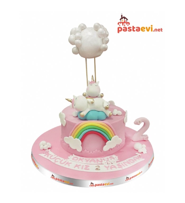 Unicornlar, doğum günü, özel tasarım, rakamlı