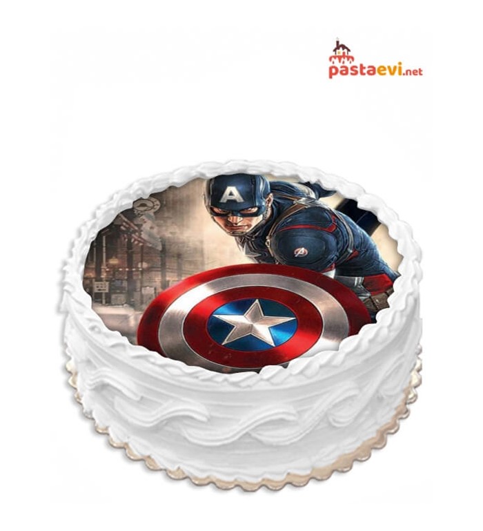 Kaptan Marvel, film pastası, özel tasarım, online pasta