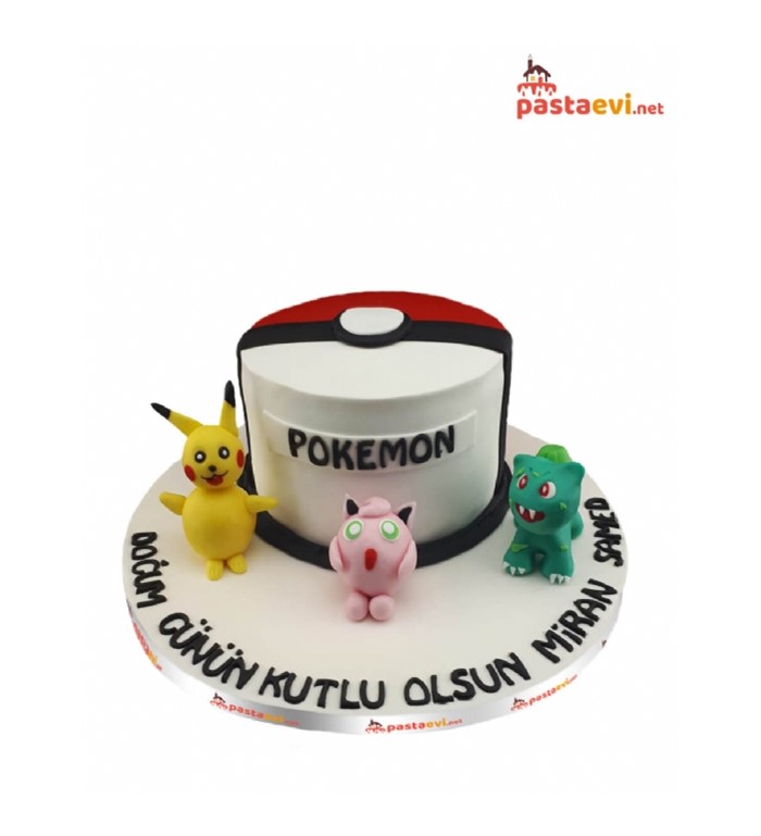 pokemon doğum günü pastası
