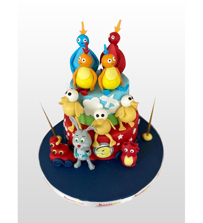 Twirlywoos Doğum Günü Pastası, doğum günü pastası