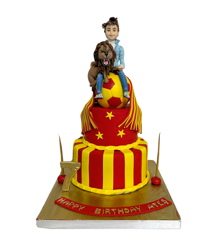 Galatasaray pastası, futbol doğum günü pasta, taraftar pasta