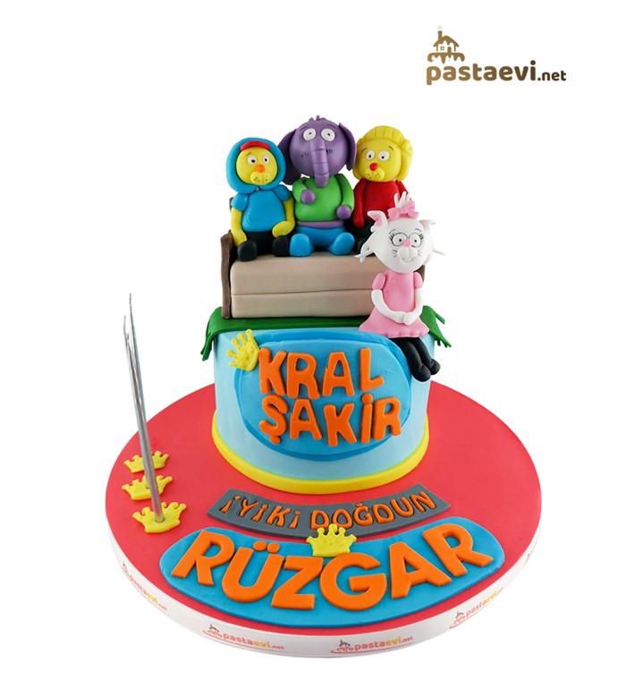 kral sakir ve arkadaslari dogum gunu pastasi dogum gunu pastasi pasta evi