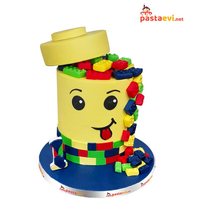 lego pasta, lego konseptli pasta, oyuncaklı pasta