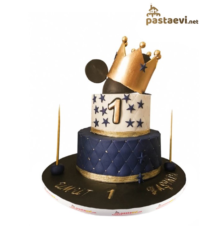 taçlı mickey mouse, pasta siparişi, online pasta