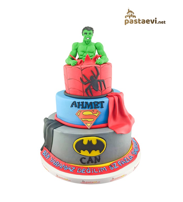 yenilmezler, avengers, doğum günü pastası, süper kahraman