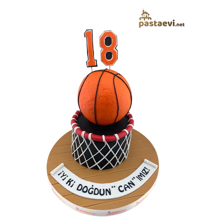 basketbol pastası, basketbol topu pastası, özel pasta