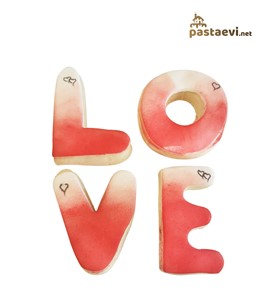 love, sevgililer için kurabiye, kurabiye, cupcake