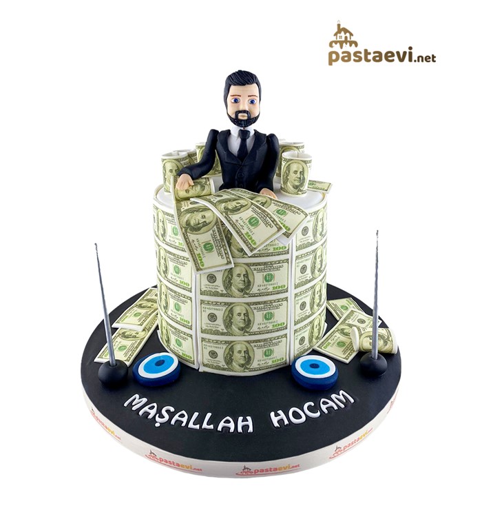 dolarlı pasta, dolar kulesi, özel tasarım pasta