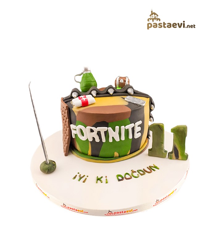 fortnite, oyuncu pastası, özel tasarım pasta, gamer pastası