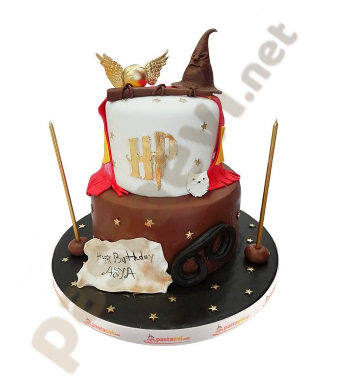harry potter pasta, harry patter konseptli pasta, cake 