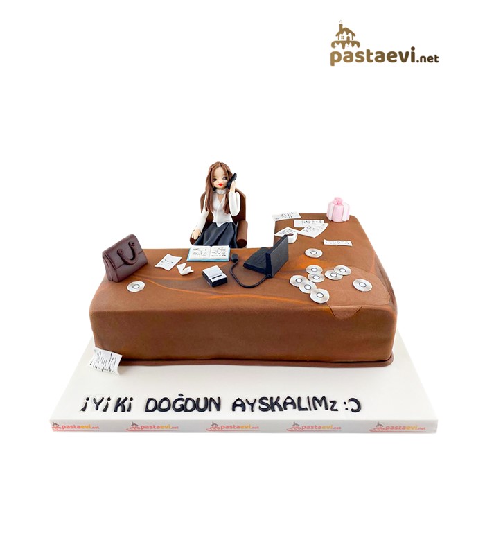 iş kadını, meslek pastası, kadınlara özel pasta, pastalar