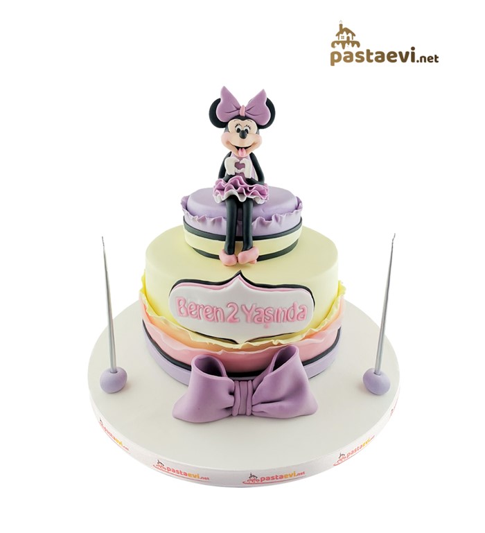 minnie mouse, kız çocuk pastası, çizgi film pastaları