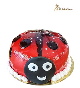 uğur böceği pastası, uğur böceği hazır pasta, doğum günü 