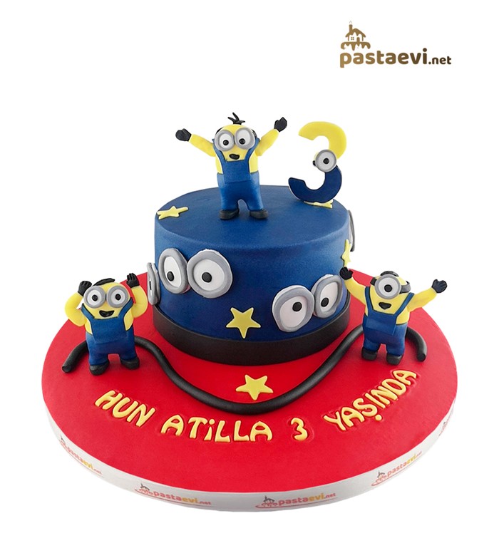 Rakamlı Minions Doğum Günü Pastası Online Pasta Siparişi Sitesi