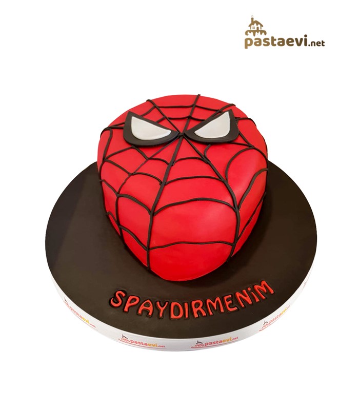 spiderman, örümcek adam pastası, spider man maskesi