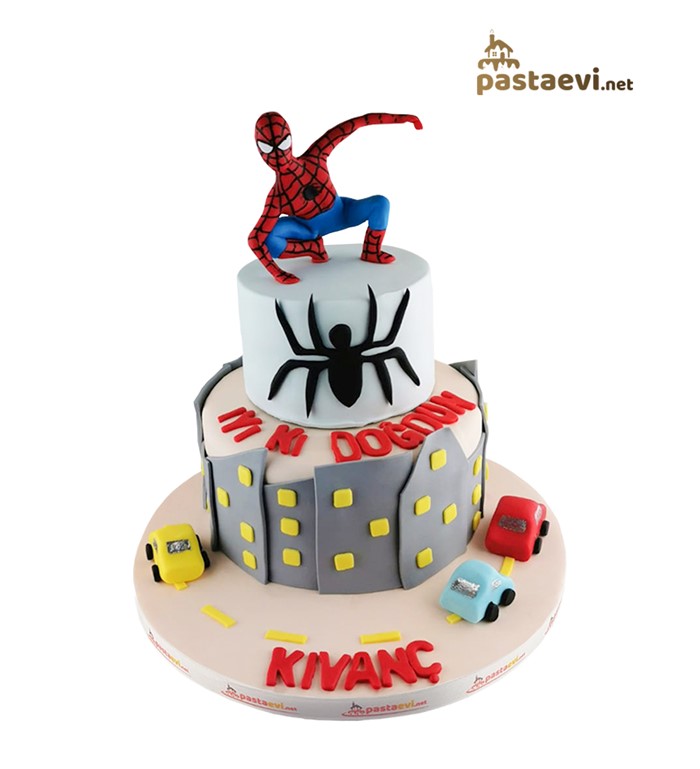 Örümcek Adam, spiderman, erkek çocuk pastası, film pastası